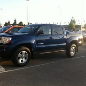 My brand new (to me) blue taco still at the dealer
