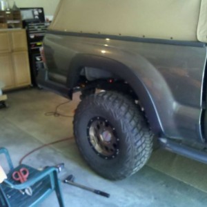 Progress on rear flares coming along nicely.
