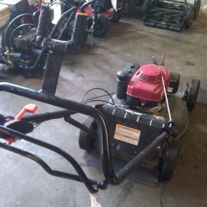 Gun rack on the mower Sent wirelessly from my BlackBerry device on the Bell