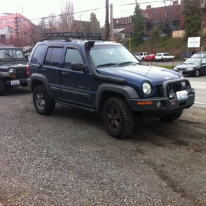 I'm not sure if a Jeep Liberty with a snorkel, Duratracs, and an ARB b