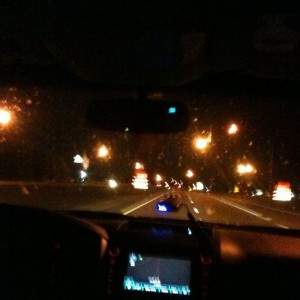 Hard to see but the windshield is covered in bugs, never seen it so bad. Al