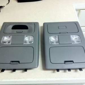 Before swap. It is hard to see but the one with the compass has a scratch o