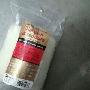 Lamb skin stain pad for painting
