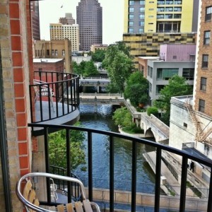 View from our hotel in San Antonio.