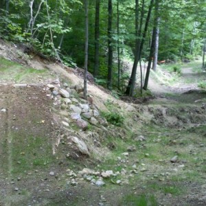 A little taste of the moutain bike jumps at sunday river.... first time her