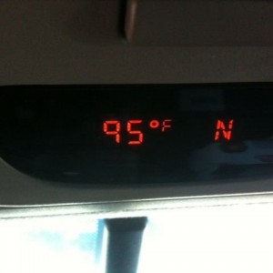 Warming up in California.