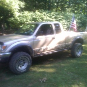 Made a flag holder for the taco
