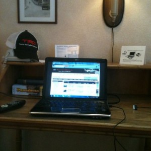 This hotel has a decent computer desk. Wish I could take it home.