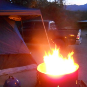 Camping at hungry valley
