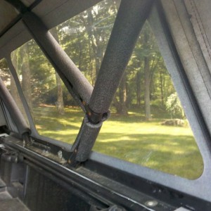 A little protection for the supertop windows. Pipe insulator for 3/4" 