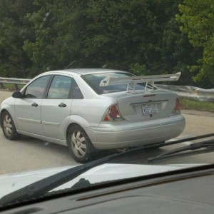 If a wing is for down force then on a front wheel drive shouldn't the 