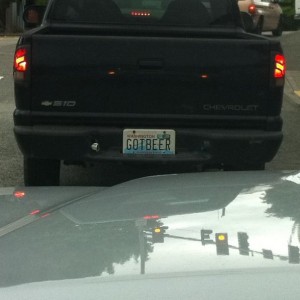 Nice plate - I bet he gets pulled over a lot.