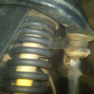 Just realized how setteled my front end is, the coils are almost touching