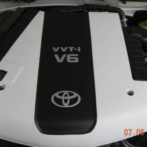 Painted engine cover