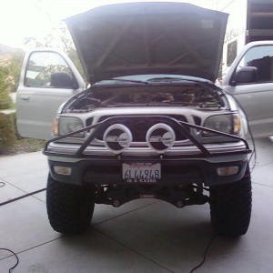 Installation of light bar.