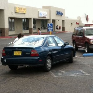 Handicap park fail.