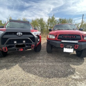 2015 Custom 4Runner and 2003 Custom Toyota Tacoma (Cherry Bomb)