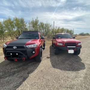 2015 Custom 4Runner and 2003 Custom Toyota Tacoma (Cherry Bomb)