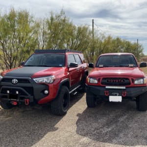 2015 Custom 4Runner and 2003 Custom Toyota Tacoma (Cherry Bomb)