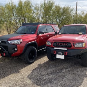2015 Custom 4Runner and 2003 Custom Toyota Tacoma (Cherry Bomb)