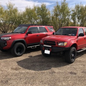 2015 Custom 4Runner and 2003 Custom Toyota Tacoma (Cherry Bomb)
