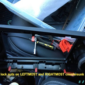 Dash mount 3 - base locking nuts