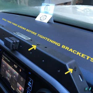 Dash mount 5 - body screws first
