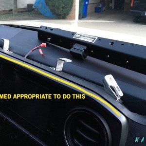 Dash mount 6 - weather stripping