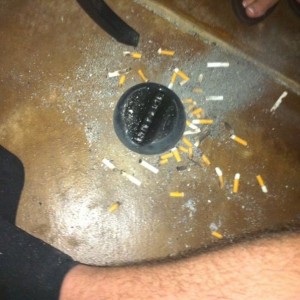 Whoa party foul! (not my feet in pic)