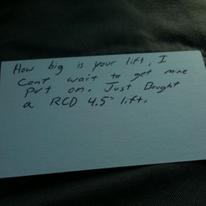Found this on my truck. Name and number on the backside