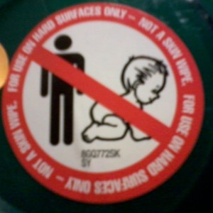 this is on the top of a bottle that is like a lysol wipe
