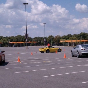At the Main Street test drive. Drove 2 Vettes and a Camaro.