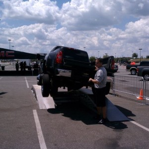 Followed by the big Chevy.