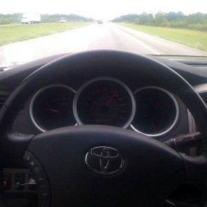 The goal is no hands thru Louisiana. Only 140 miles to go