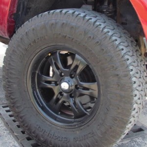 wheels after powder coat