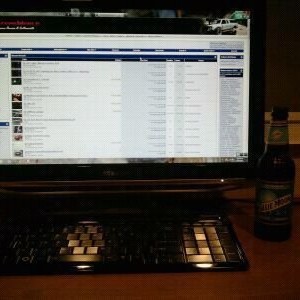 New 21.5" all in one computer and a blue moon. Life is good!