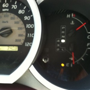 Best tank after regear...340 when the light came on :D