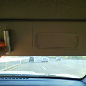Useless piece of shit sun visor in my buddy's Camero. Chapstick for si