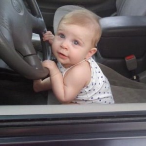 she cant wait to drive the tacoma :) thats my girl!