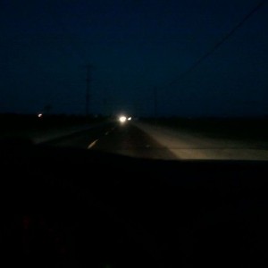 There is something I like about driving this early in the morning