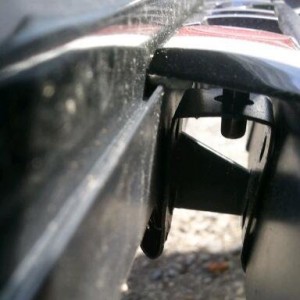 TRD emblem mounting brackets
