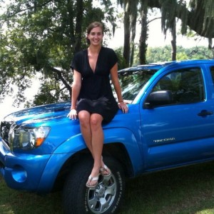 The wifey on my hood =)