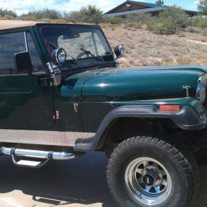 My ride for the day... Borrowing my grandpa's Heep. Sent from my Veriz