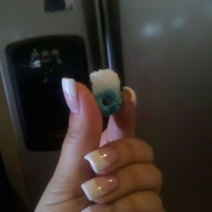 Look what I found in my fruit loops!! Haha!