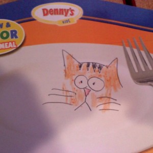 Said to draw and color my meal....LoL.