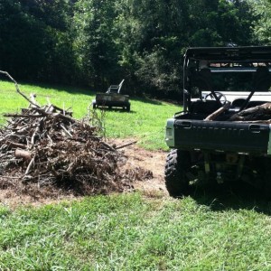 Making the pile bigger. So I can have bombfire soon