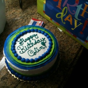 Birthday cake nom