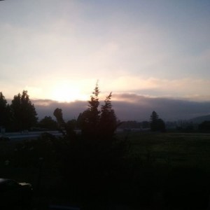 Clouds rolling into petaluma. Seen some tw tacos today.