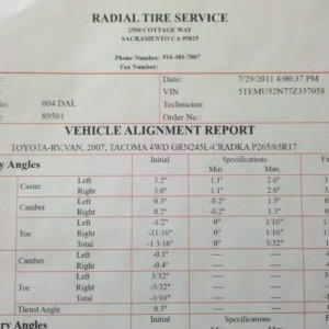 Alignment after fox 2.5s with DSM UCAs. Supposedly my LCA bolts are frozen.
