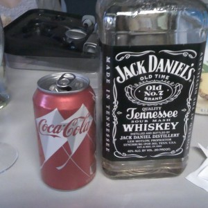 Meet my good friends jack and his compadre coke